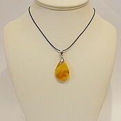Украшения handmade. Livemaster - original item Natural amber pendant K-816. Handmade.