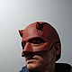 Шлем Сорвиголова Мэтт Мёрдок герой комикса Марвел Daredevil helmet. Маски персонажей. Качественные авторские маски (Magazinnt). Ярмарка Мастеров.  Фото №9
