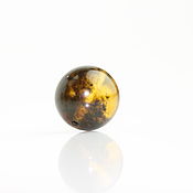 Материалы для творчества handmade. Livemaster - original item Ball, Bead, 8mm Amber, Green, Drilled - Real. Handmade.