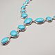 Silver necklace with turquoise. Necklace. yakitoriya. My Livemaster. Фото №5