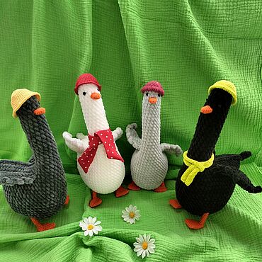 Куклы и игрушки ручной работы. Ярмарка Мастеров - ручная работа Гуси. Handmade.