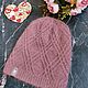 Set 'Zima' hat and bactus, color smoky rose. Headwear Sets. Makushka_knits™. Online shopping on My Livemaster.  Фото №2
