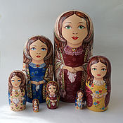 Русский стиль handmade. Livemaster - original item Matryoshka Russian widow. Handmade.