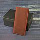 Burgundy wallet made of genuine leather, Purse, Moscow,  Фото №1