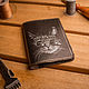  cover leather. the cat is the Boss. Passport cover. wanna bracelet +. Online shopping on My Livemaster.  Фото №2