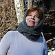 Снуд-шарф  "Соль с перцем" (полушерсть). Снуды. Елена- L. Ярмарка Мастеров.  Фото №6