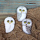 owl-brooch. Brooches. handmade toys by Mari (handmademari). Online shopping on My Livemaster.  Фото №2
