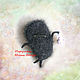 Brooch made of wool 'hedgehog in the fog'. Brooches. julwool. Online shopping on My Livemaster.  Фото №2