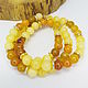 Order Beads with yellow calcite and agate 54 cm. Selberiya shop. Livemaster. . Beads2 Фото №3