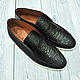 Men's shoes made of genuine crocodile leather, custom-made model!, Boots, St. Petersburg,  Фото №1