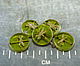 Round beads Czech green Picasso window. Beads. CzechBeadsExclusive. Online shopping on My Livemaster.  Фото №2