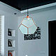 The lamp is a geometric dodecahedron in the loft style, Ceiling and pendant lights, Magnitogorsk,  Фото №1