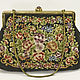 Винтаж: Старинная сумочка вышивка petit point Германия [m14552], Сумки винтажные, Москва,  Фото №1