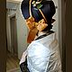 Дамская шляпка с цветами образца 1855 г, историческая реконструкция. Шляпы. Ксения Gleamnight bespoke atelier. Ярмарка Мастеров.  Фото №6