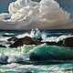 Seascape oil on canvas Clouds over the ocean. Pictures. Naradostirina. My Livemaster. Фото №4
