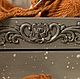 Ящик деревянный "Slate gray". Ящики. Татьяна. Интернет-магазин Ярмарка Мастеров.  Фото №2