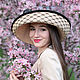Эксклюзивная шляпа "Dans Le Jardin Fleuri". Шляпы. Наталья Прокофьева. Интернет-магазин Ярмарка Мастеров.  Фото №2