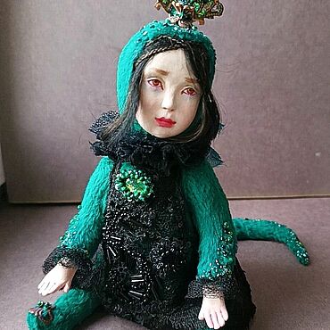 Куклы и игрушки ручной работы. Ярмарка Мастеров - ручная работа Тедди долл "Хозяйка медной горы". Handmade.