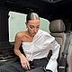 Жаккардовый хлопок с монограммой бренда Dior. Цвет натуральный белый. Ткани. Mariteks  Итальянские  ткани. Ярмарка Мастеров.  Фото №4