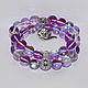 Opal purple. Bead bracelet. BrasletiSu. Online shopping on My Livemaster.  Фото №2