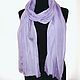 Silk scarf lilac women's spring demi-season silk scarf. Scarves. Silk scarves gift for Womans. My Livemaster. Фото №8