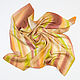 Golden beige silk scarf, jacquard. Shawls1. ArtBeklov. Online shopping on My Livemaster.  Фото №2