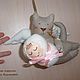 котик Тильда -летун ангел новорожденных. Тильда Зверята. Maria. Ярмарка Мастеров.  Фото №4