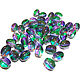 10h8 mm two-tone Glass beads barrels. Beads1. Svetlana Waska Decoupage Decor. Online shopping on My Livemaster.  Фото №2