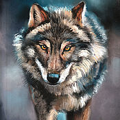 Картины и панно handmade. Livemaster - original item Pictures: wolf. Print from the author`s work.. Handmade.