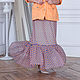 Floor length chiffon skirt with bright polka dots violet, Skirts, Novosibirsk,  Фото №1