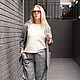 Брюки casual из шерсти с шелком и металлом MUHA-317f. Брюки. MUHA (vintagechic). Интернет-магазин Ярмарка Мастеров.  Фото №2