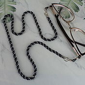 Украшения handmade. Livemaster - original item Glasses holder - beaded harness 