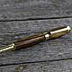 Order bestseller fountain pen made of solid zebrano with engraving. KullikovCraft. Livemaster. . Handle Фото №3