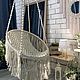 Кресло подвесное плетеное, гамак для дома и сада, Кресла, Мыски,  Фото №1