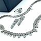 Винтаж: Колье из серебра с фианитами. Колье винтажные. silver-store. Интернет-магазин Ярмарка Мастеров.  Фото №2