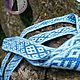 Svarog blue-blue belt. Belts and ribbons. ЛЕЙЛИКА - пояса и очелья для всей семьи. My Livemaster. Фото №5