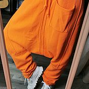 Одежда handmade. Livemaster - original item Harem pants: Long orange pants aladdin trousers. Handmade.