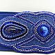 Blue Elastic Band Beaded Lapis lazuli Belt. Belt. Natalia Luzik Jewelry&Accessories (nataluzik). My Livemaster. Фото №4