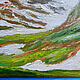 Order Painting summer landscape mountain lake Pseashkho Pass. kartina-sochi. Livemaster. . Pictures Фото №3