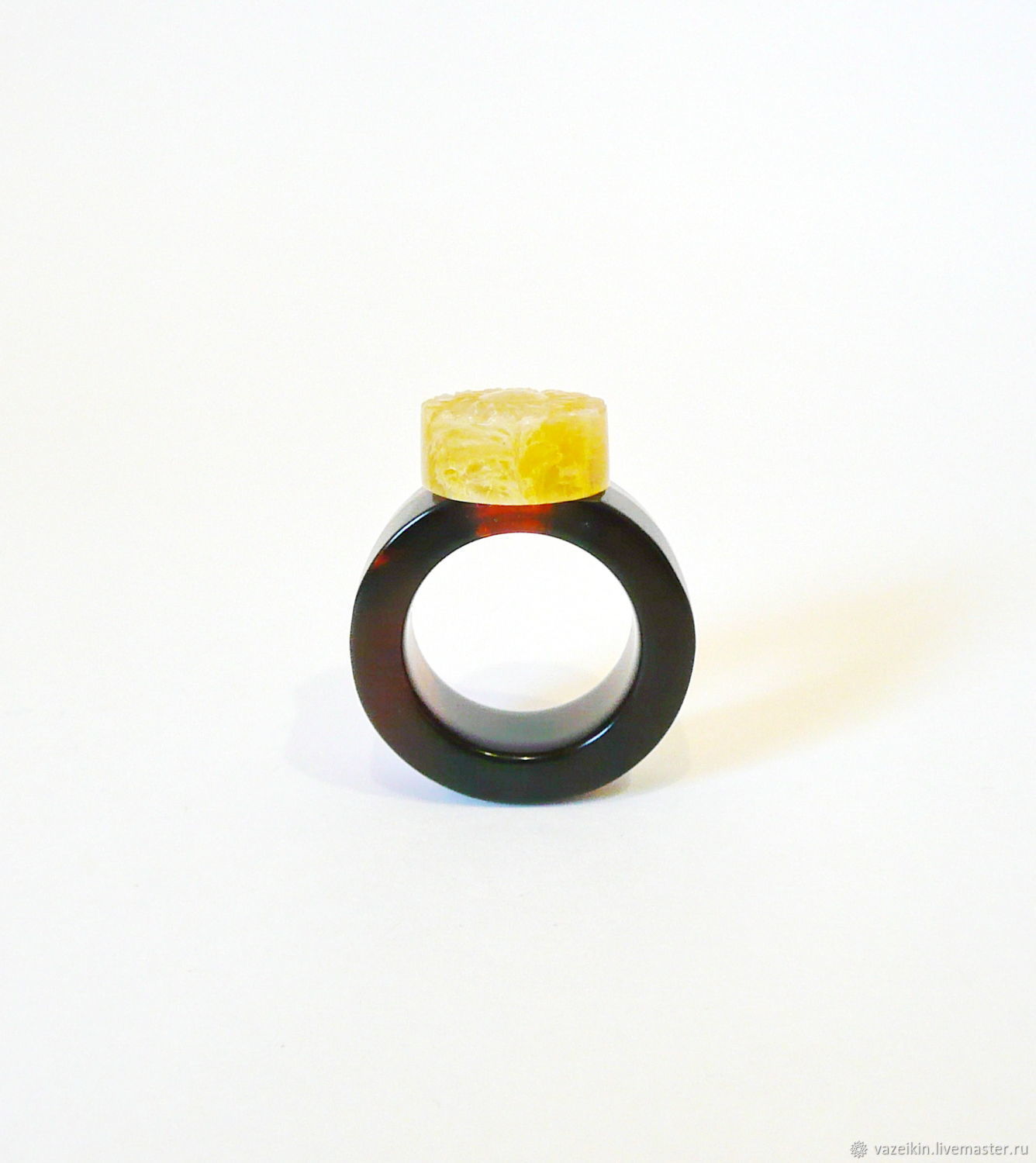 Amber ring 'the Sun' size 17, Rings, Svetlogorsk,  Фото №1