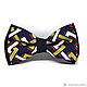 Bow tie blue with gold and red, Ties, Moscow,  Фото №1