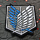 Anime Clothing Patch Wings of Freedom Attack of the Titans Chevron patch, Patches, St. Petersburg,  Фото №1