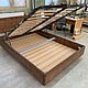 Bed 'Sola' made of oak 1400h2000. Bed. Fabrika Lofta. Интернет-магазин Ярмарка Мастеров.  Фото №2