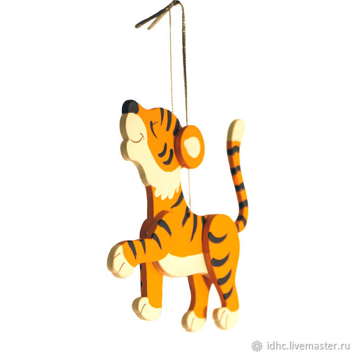 Елочные игрушки: Символ года 2022 - Тигренок – купить онлайн на Ярмарке ...
