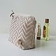 Order Cosmetic bag Terry light beige taupe cotton. текстиль для дома и отдыха DUNE&PINE. Livemaster. . Beauticians Фото №3