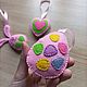 Сувенир на Пасху из фетра "Яркий праздник 3" (3 предмета). Игрушки. Felty Love: игрушки и декор из фетра. Интернет-магазин Ярмарка Мастеров.  Фото №2
