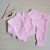 Одежда детская handmade. Livemaster - original item Knitted costume for a newborn 