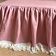 Drape-valance 'Linen tradition,linen 100%'. Valances and skirts for the bed. Linen fantasy. Online shopping on My Livemaster.  Фото №2