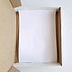 Гофрированная картонная коробка, 29*24*4,5 см., белая. Коробки. Magic-craftroom. Ярмарка Мастеров.  Фото №4