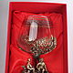 Glass for cognac ' Winter fishing'. Wine Glasses. Best-gifs valentin. My Livemaster. Фото №6